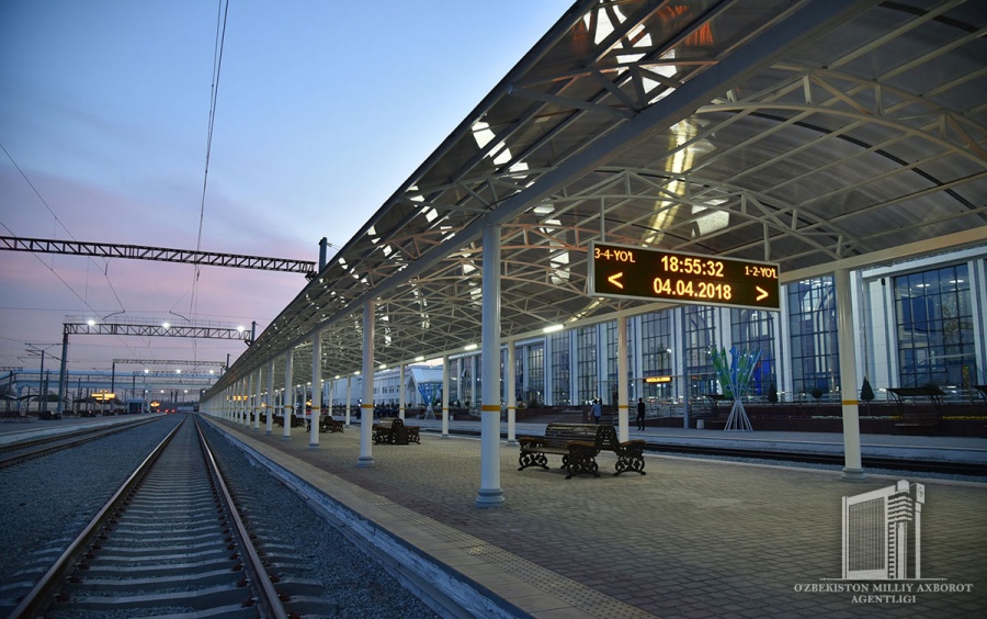 Tashkent Southern Railway Station trains began running