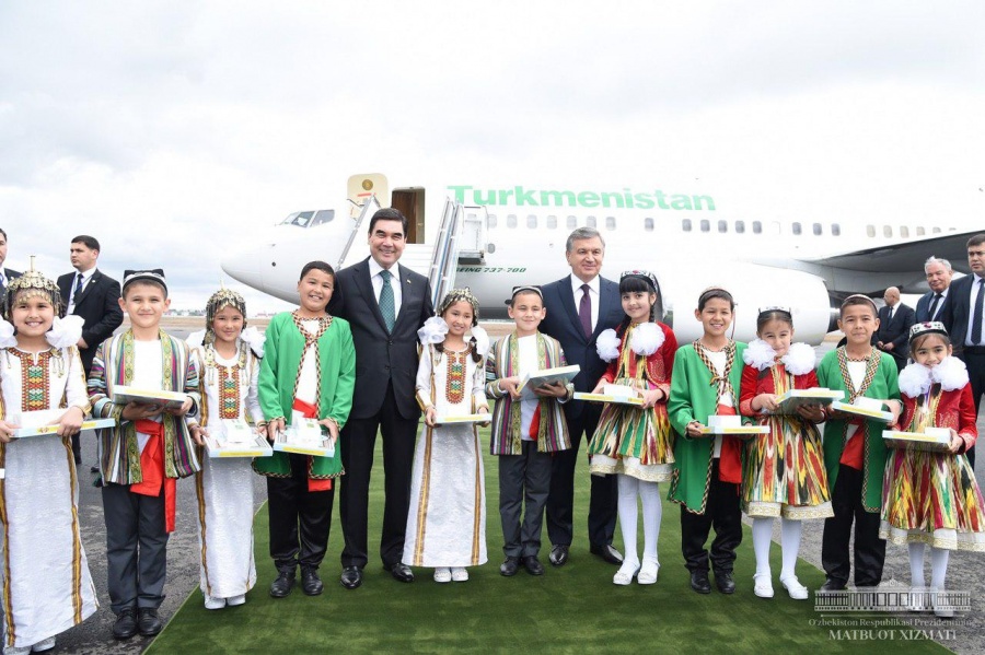 President of Turkmenistan arrives in Khorezm