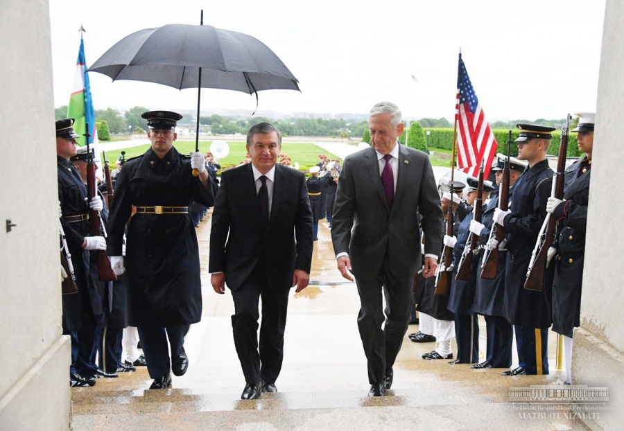 Shavkat Mirziyoyev visited the Pentagon