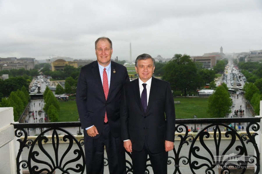 Shavkat Mirziyoyev visited the United States Capitol