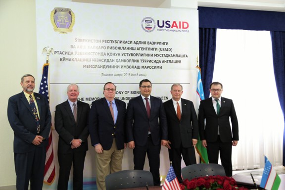 Ministry of Justice of Uzbekistan and USAID signed Memorandum.JPG
