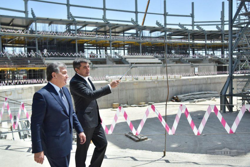 President became familiar with construction of multifunctional ice palace